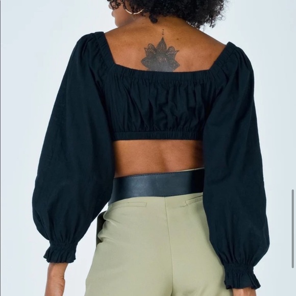 Princess Polly Take It To The Heart Top Black - Picture 7 of 16